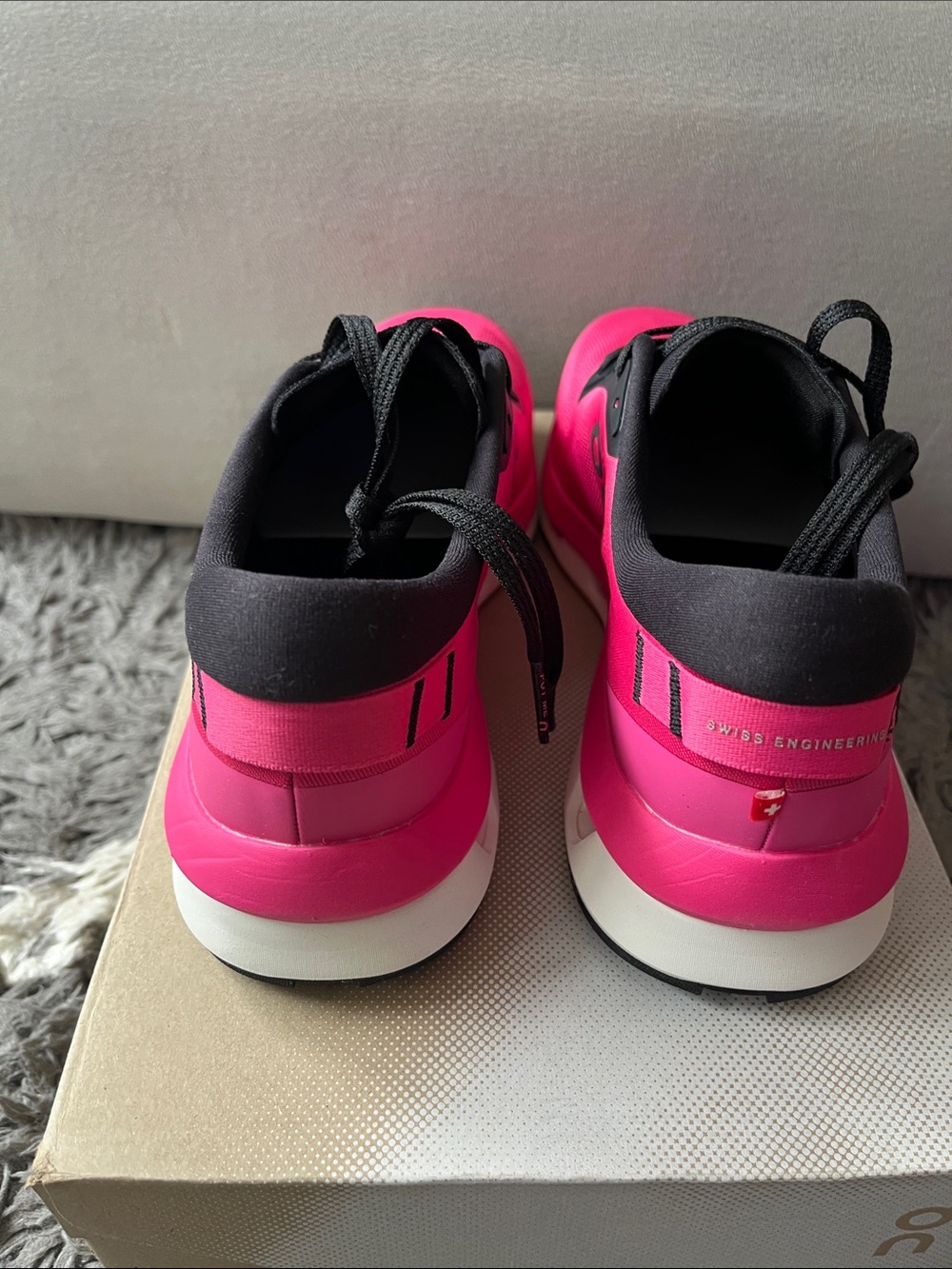 On running sneakers. Cloudzone. Pink. Black. US womens size 7. New in box. - Picture 3 of 7